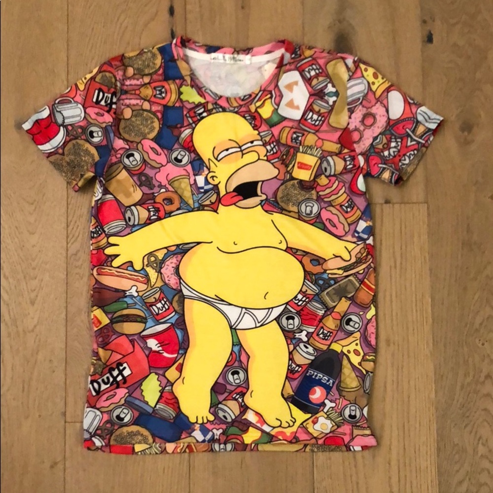 Linzi Yong 1981 Homer Simpson t-shirt
